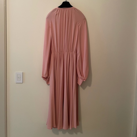 No. 21 baby pink silk dress - Picture 2 of 4